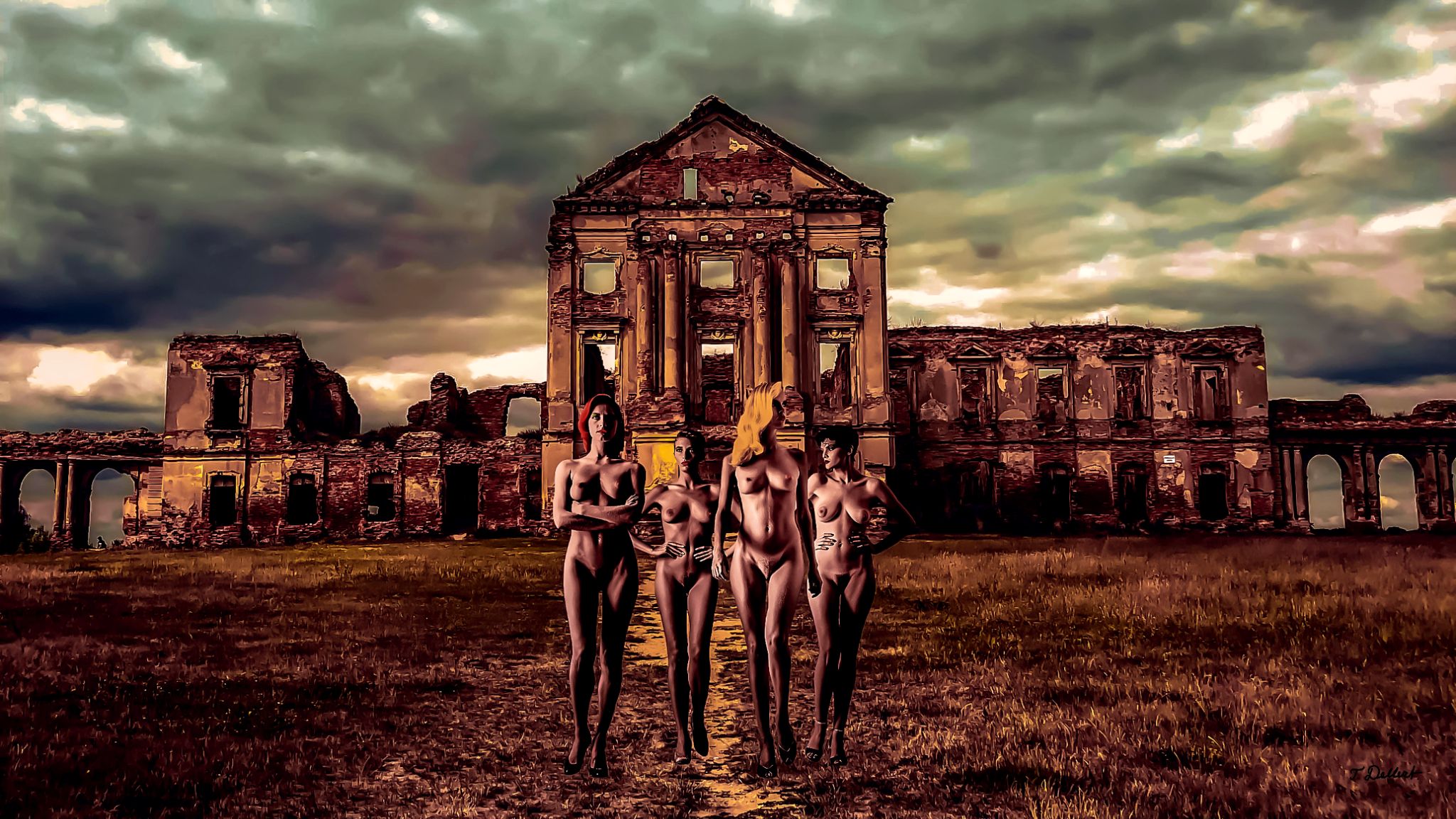 Naked afteer the earth quake  
